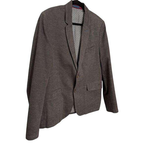 Ted Baker Men's Size 2XL Double‎ Button Blazer Gray Microdot Office Professional - Picture 3 of 15